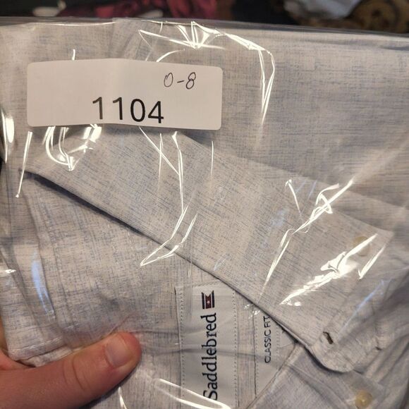 Saddlebred Men's XL Classic Fit Button Short Sleeve Hawaiian Camp Shirt - Picture 10 of 10